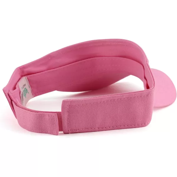 imageTrendy Apparel Shop Youth Size Kids Cotton Summer Visor HatPink