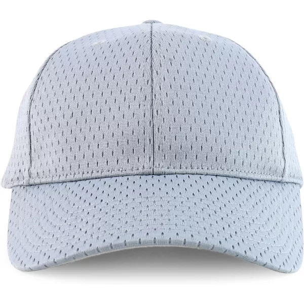 imageTrendy Apparel Shop Youth Size Pro Mesh Structured Baseball CapSilver