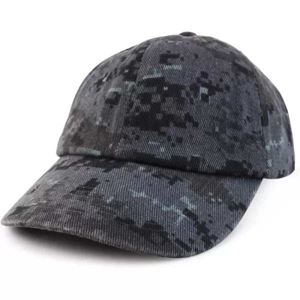 imageTrendy Apparel Shop Oversize XXL Plain Unstructured Soft Crown Cotton Dad HatDigital Night Camo
