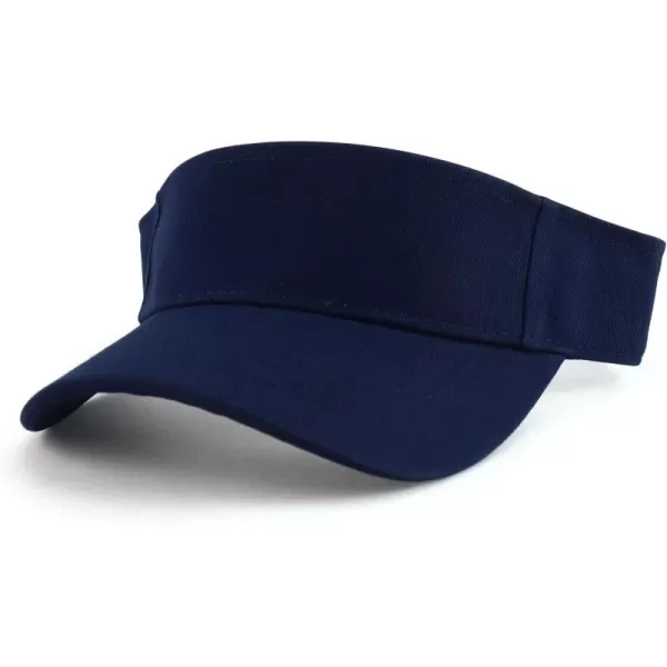 imageTrendy Apparel Shop Youth Size Kids Cotton Summer Visor HatNavy