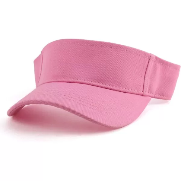 imageTrendy Apparel Shop Youth Size Kids Cotton Summer Visor HatPink