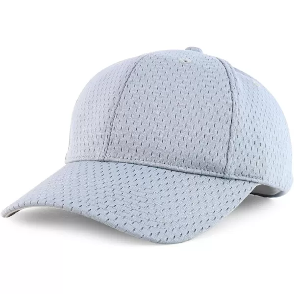 imageTrendy Apparel Shop Youth Size Pro Mesh Structured Baseball CapSilver