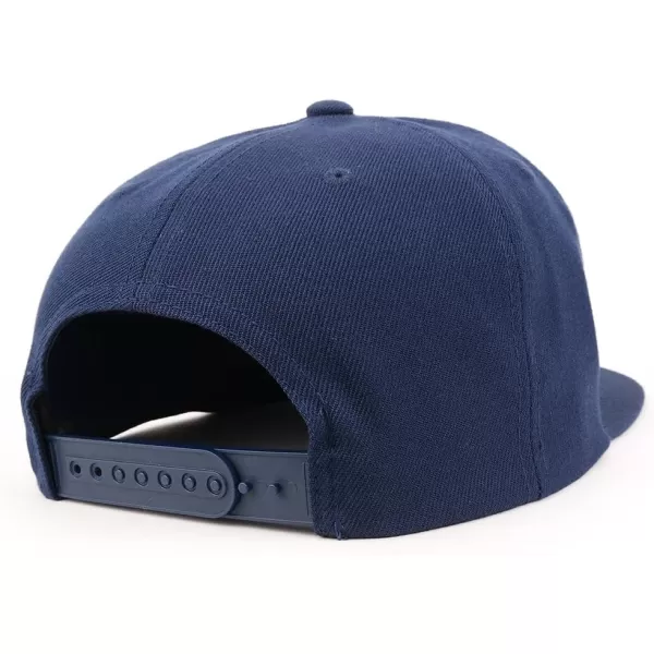 imageTrendy Apparel Shop Flexfit Daddy Script Font Embroidered Structured Flatbill Snapback CapNavy