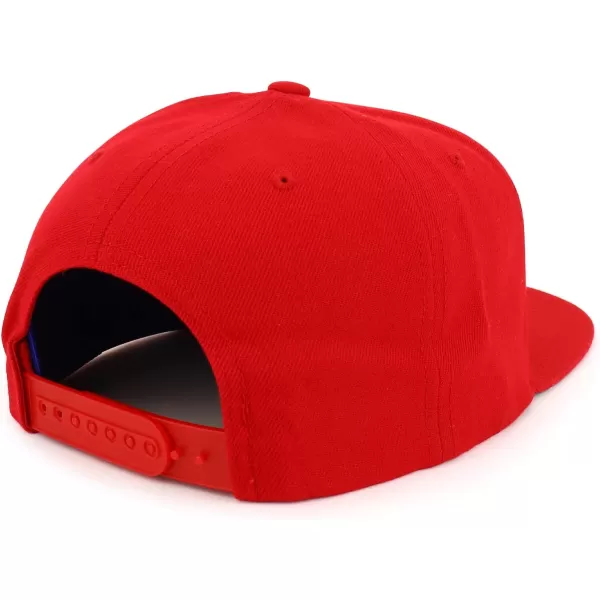 imageTrendy Apparel Shop Flexfit Daddy Script Font Embroidered Structured Flatbill Snapback CapRed