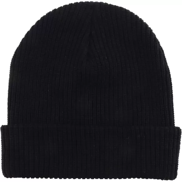 imageTrendy Apparel Shop Oversized Big Size Plain Ribbed Knit Cuff Long Beanie HatBlack