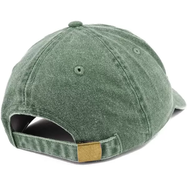 imageTrendy Apparel Shop Tuxedo Cat Kitten Patch Pigment Dyed Washed Baseball CapDark Green