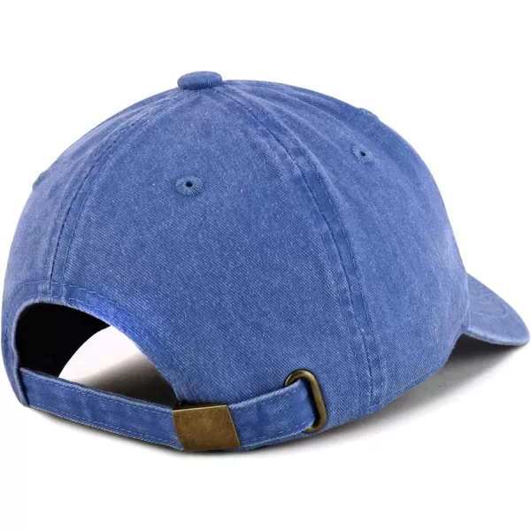imageTrendy Apparel Shop Vintage 1954 Embroidered 70th Birthday Soft Crown Washed Cotton CapRoyal