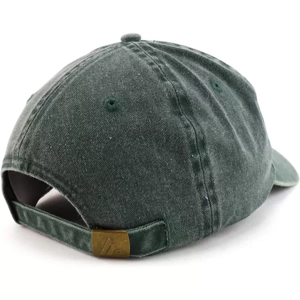 imageTrendy Apparel Shop Vintage 1984 Embroidered 40th Birthday Soft Crown Washed Cotton CapDark Green
