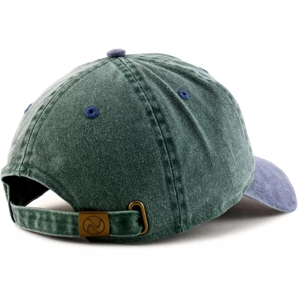 imageTrendy Apparel Shop Vintage 1984 Embroidered 40th Birthday Soft Crown Washed Cotton CapOlive Navy