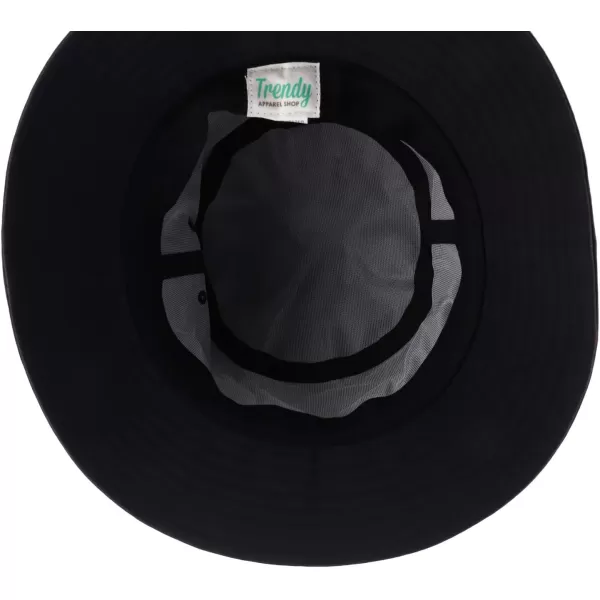 imageTrendy Apparel Shop XXL  XXXL Oversize Short Brim Polyester Bucket HatBlack