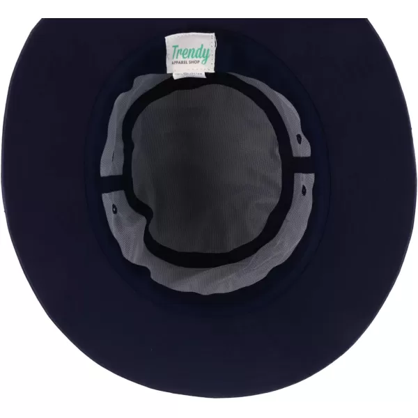 imageTrendy Apparel Shop XXL  XXXL Oversize Short Brim Polyester Bucket HatNavy
