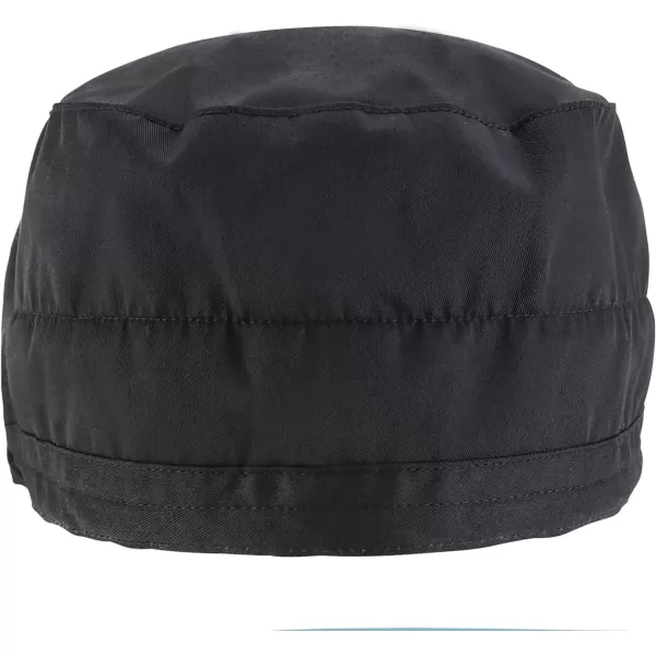 imageTrendy Apparel Shop XXL Oversized Working Scrub Cap with Sweatband and Elastic Tie BackBlack