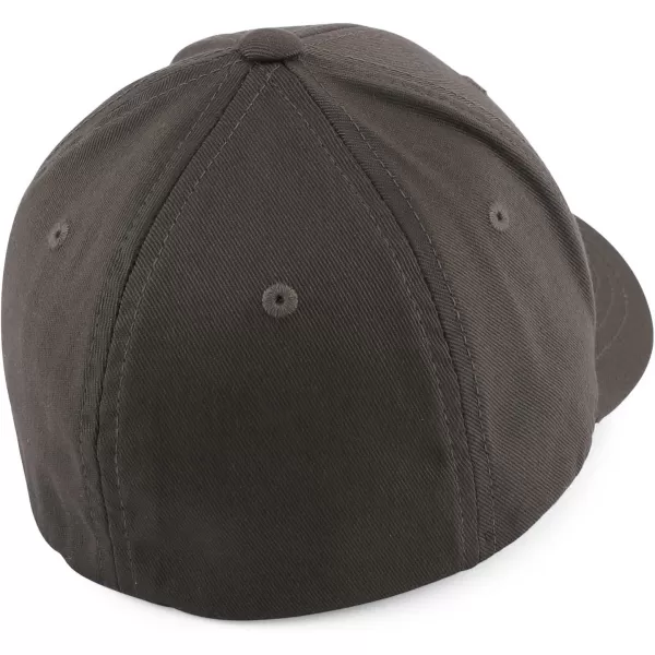 imageTrendy Apparel Shop Youth Size Flexfit 6 Panel Structured Baseball Stretch Fitted CapDark Grey