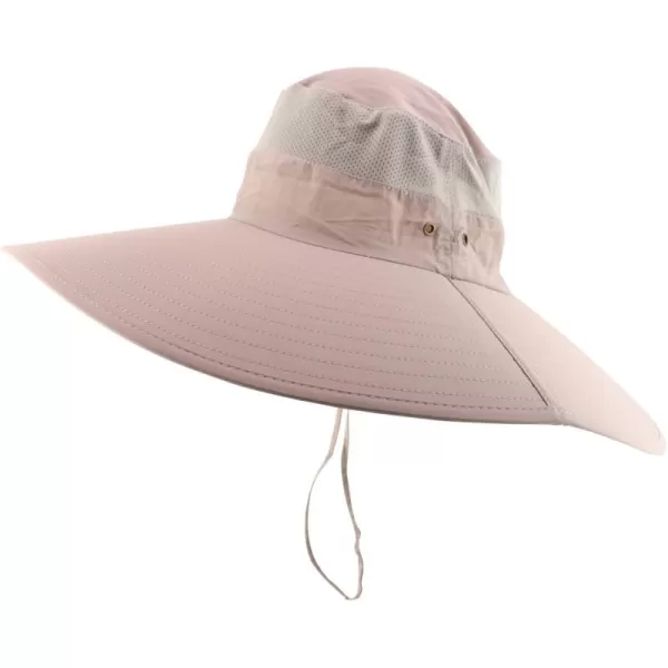 imageTrendy Apparel Shop Wide Brim Waterproof Fisherman Sun Hat with Chin StrapLight Grey