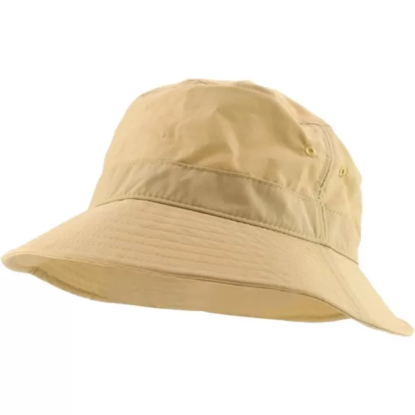 imageTrendy Apparel Shop XXL  XXXL Oversize Short Brim Polyester Bucket HatKhaki