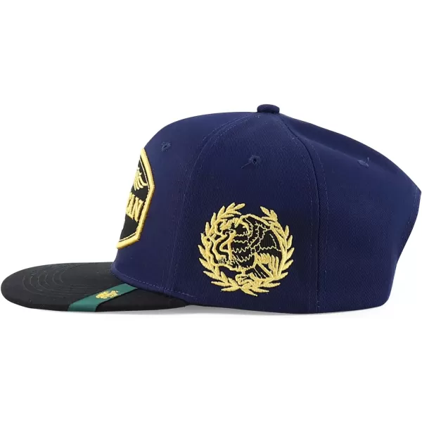 imageTrendy Apparel Shop Mexico States with Eagle Embroidered Flatbill Snapback CapMichoacan Navy Black