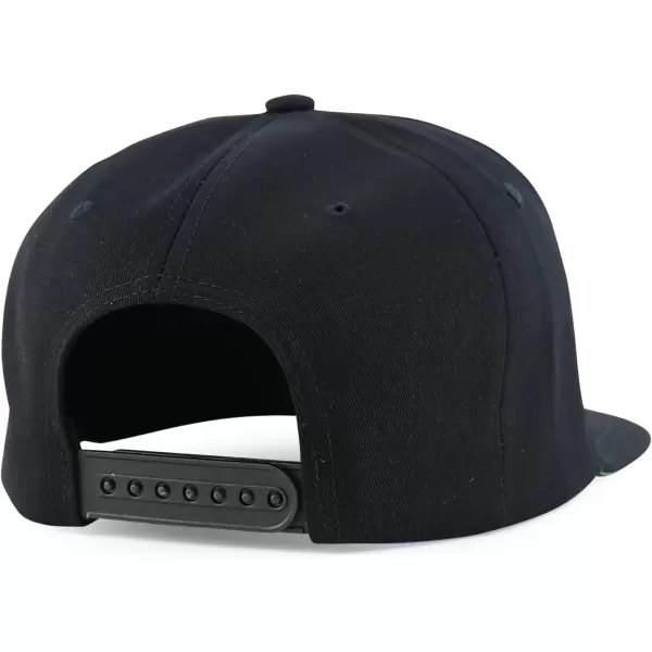 imageTrendy Apparel Shop Mexico States with Eagle Embroidered Flatbill Snapback CapSinaloa Black Black