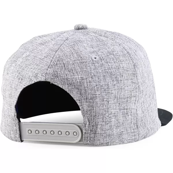 imageTrendy Apparel Shop Mexico States with Eagle Embroidered Flatbill Snapback CapSinaloa Hgrey Black