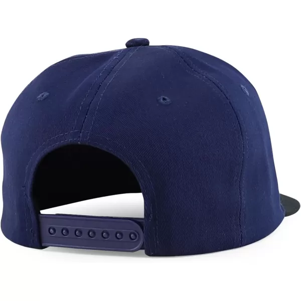 imageTrendy Apparel Shop Mexico States with Eagle Embroidered Flatbill Snapback CapSinaloa Navy Black
