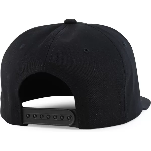 imageTrendy Apparel Shop Mexico States with Eagle Embroidered Flatbill Snapback CapZacatecas Black Black