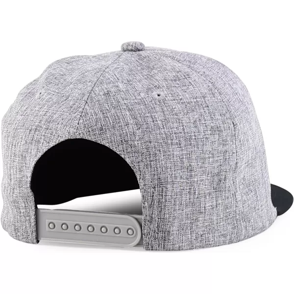 imageTrendy Apparel Shop Mexico States with Eagle Embroidered Flatbill Snapback CapZacatecas Hgrey Black