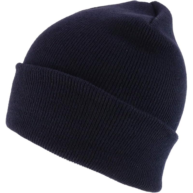 imageTrendy Apparel Shop Made in USA Winter Cuff Folded Long BeanieBlack