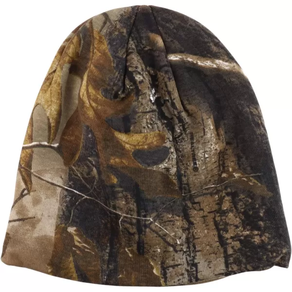 imageTrendy Apparel Shop Hunting Camo Knit Short Beanie with Acrylic LiningReal Tree