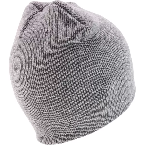 imageTrendy Apparel Shop Made in USA Short Acrylic Knit Winter Beanie HatGrey
