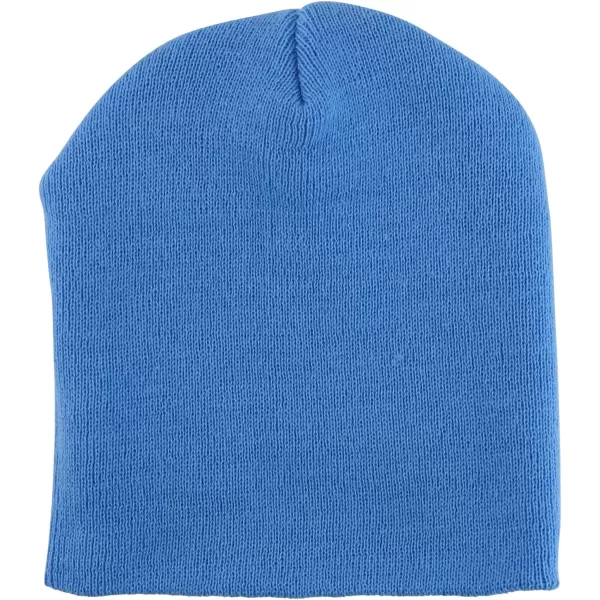 imageTrendy Apparel Shop Made in USA Short Acrylic Knit Winter Beanie HatSky