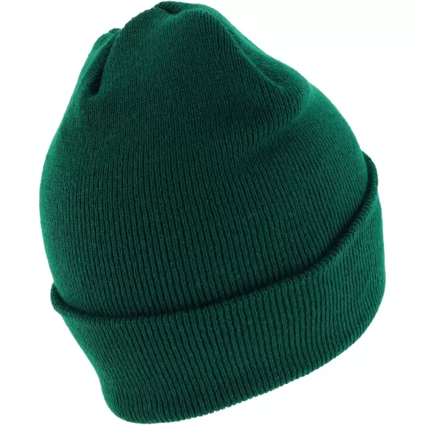 imageTrendy Apparel Shop Made in USA Winter Cuff Folded Long BeanieDark Green