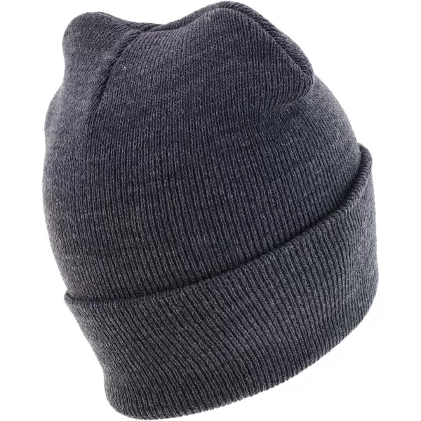 imageTrendy Apparel Shop Made in USA Winter Cuff Folded Long BeanieDark Grey