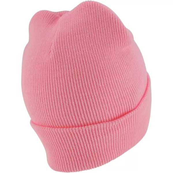 imageTrendy Apparel Shop Made in USA Winter Cuff Folded Long BeanieLight Pink