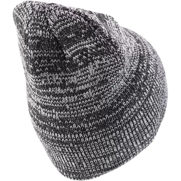 imageTrendy Apparel Shop Thick Acrylic Knit Marled Short BeanieGrey Charcoal