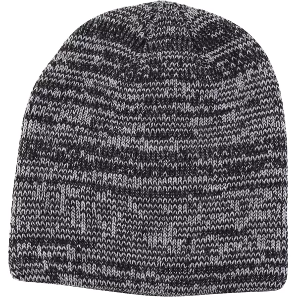 imageTrendy Apparel Shop Thick Acrylic Knit Marled Short BeanieGrey Charcoal