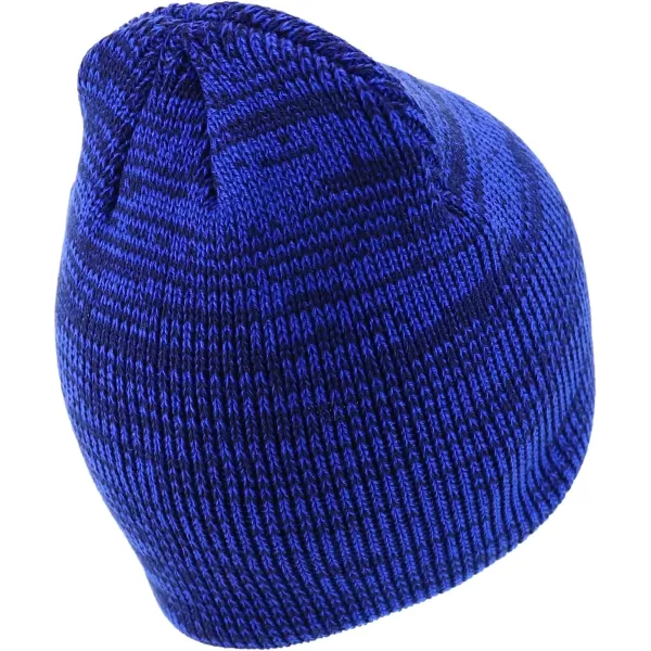 imageTrendy Apparel Shop Thick Acrylic Knit Marled Short BeanieRoyal Navy