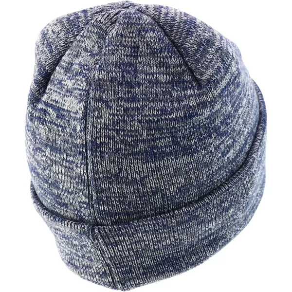 imageTrendy Apparel Shop Thick Acrylic Marled Long BeanieNavy Grey White