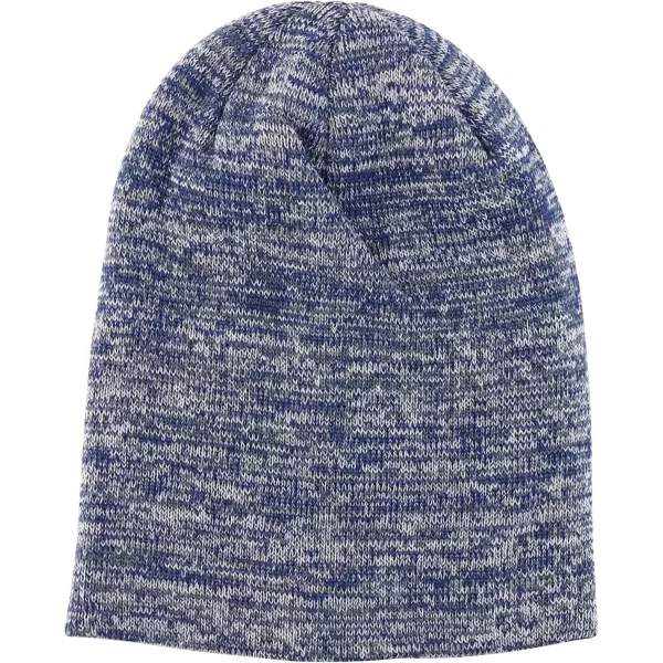imageTrendy Apparel Shop Thick Acrylic Marled Long BeanieNavy Grey White