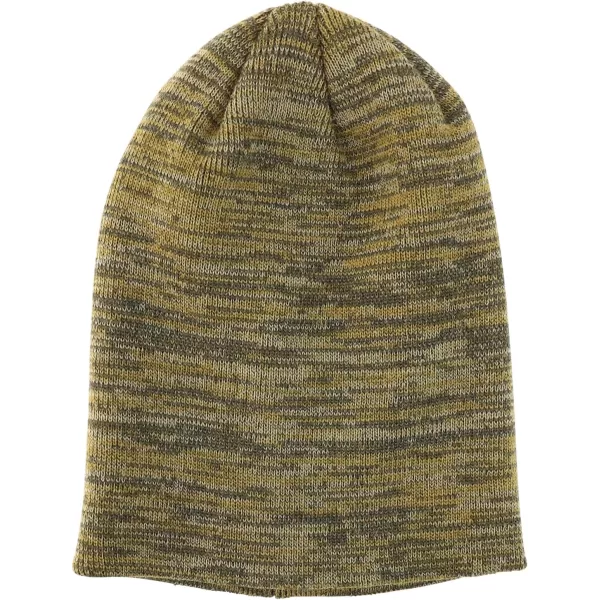 imageTrendy Apparel Shop Thick Acrylic Marled Long BeanieOlive Khaki Light Khaki