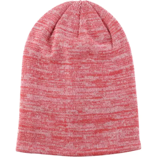 imageTrendy Apparel Shop Thick Acrylic Marled Long BeaniePink Grey Light Pink