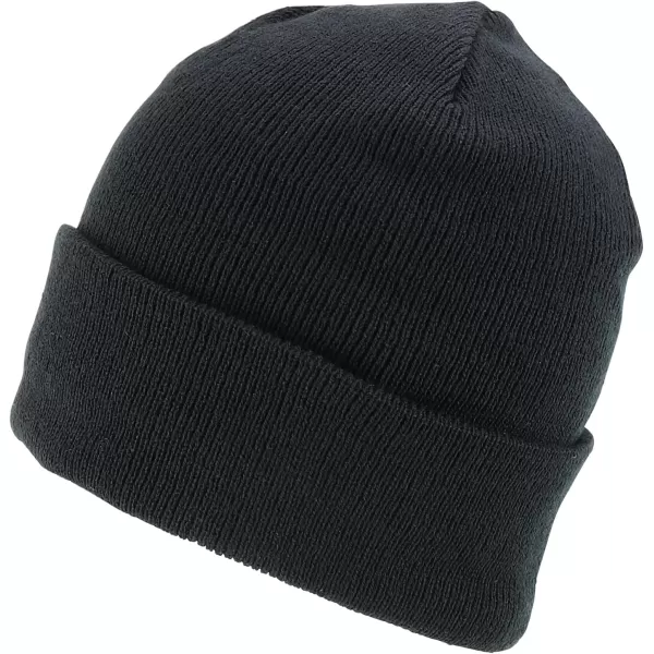 imageTrendy Apparel Shop Thick Warm Basecamp Performance Cuffed Beanie HatBlack