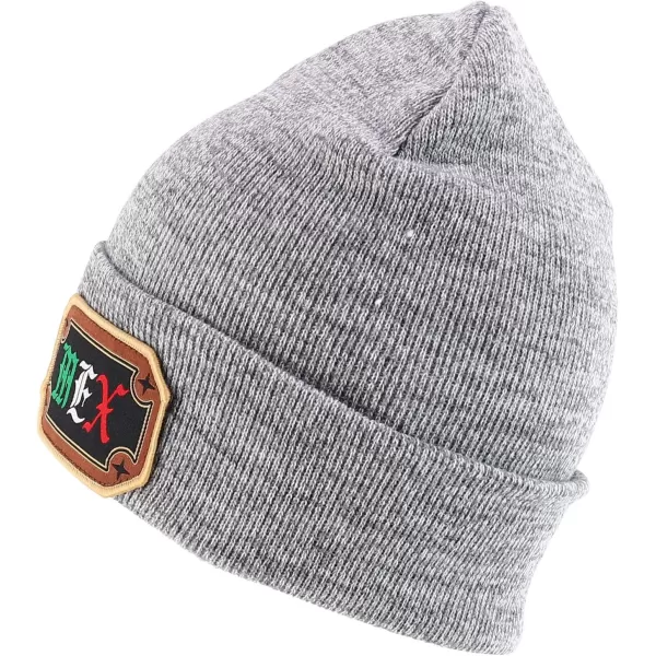 imageTrendy Apparel Shop Warm Knit MEX Patch Cuff BeanieGrey