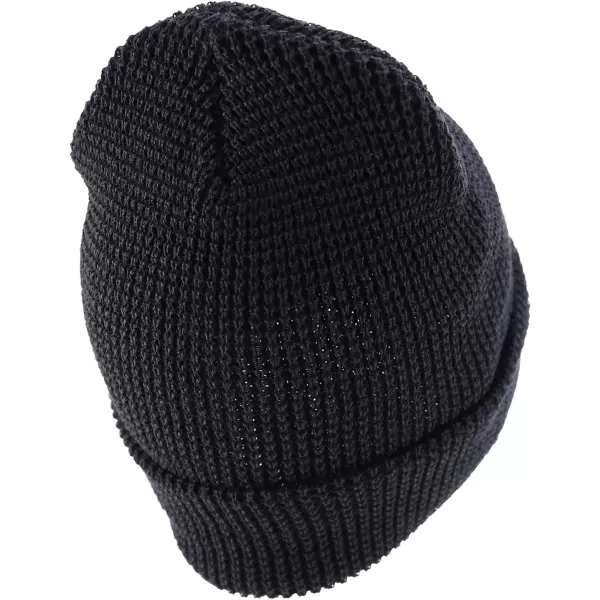 imageTrendy Apparel Shop Warm Waffle Knit Cuff BeanieBlack