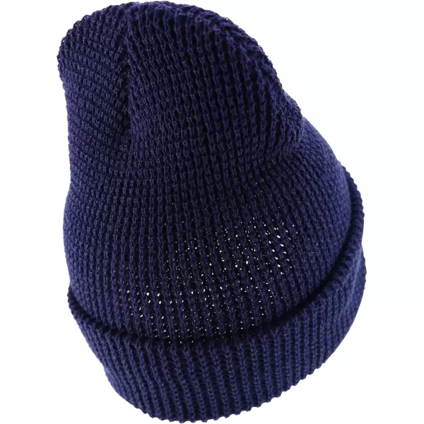 imageTrendy Apparel Shop Warm Waffle Knit Cuff BeanieNavy