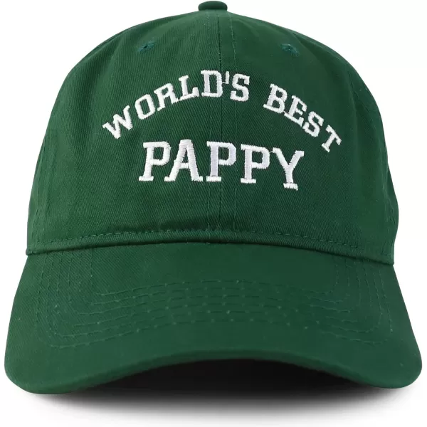 imageTrendy Apparel Shop Worlds Best Pappy Embroidered Low Profile Soft Cotton Baseball CapHunter
