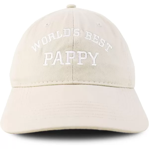 imageTrendy Apparel Shop Worlds Best Pappy Embroidered Low Profile Soft Cotton Baseball CapStone