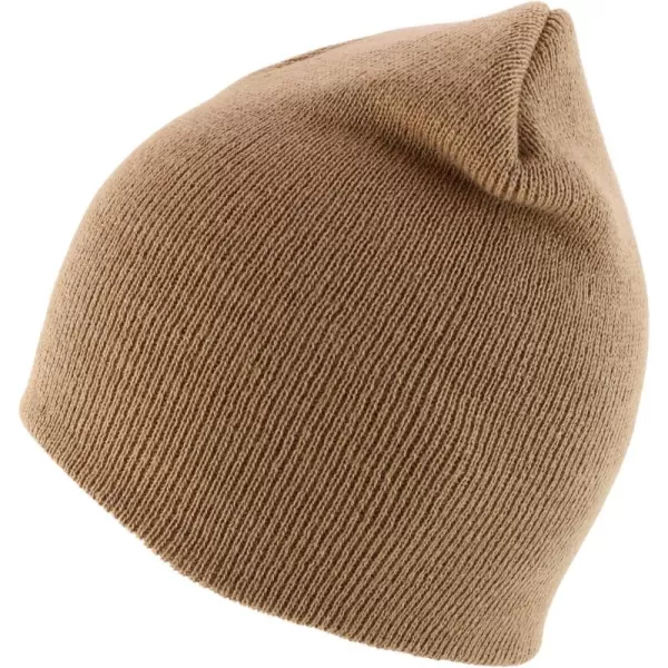 imageTrendy Apparel Shop Made in USA Short Acrylic Knit Winter Beanie HatKhaki