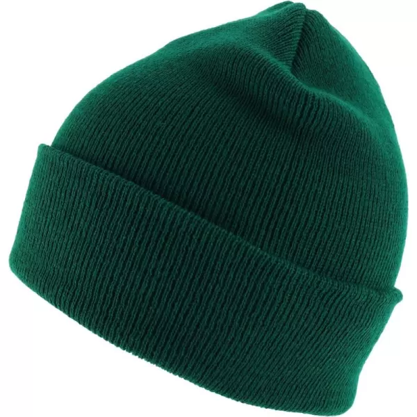 imageTrendy Apparel Shop Made in USA Winter Cuff Folded Long BeanieDark Green