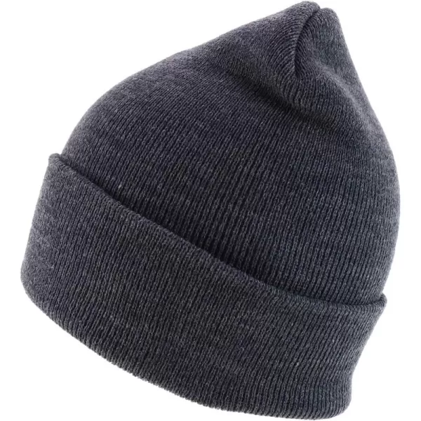imageTrendy Apparel Shop Made in USA Winter Cuff Folded Long BeanieDark Grey