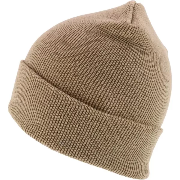 imageTrendy Apparel Shop Made in USA Winter Cuff Folded Long BeanieKhaki