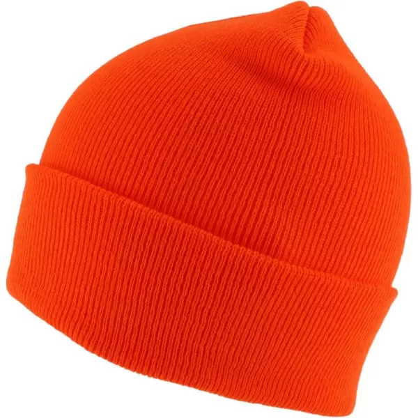 imageTrendy Apparel Shop Made in USA Winter Cuff Folded Long BeanieOrange
